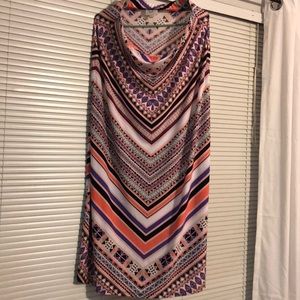 Multi-color maxi skirt